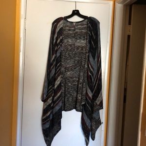 Free People Multicolor Poncho. Size M
